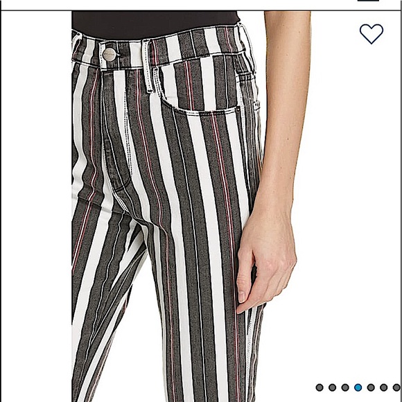 FRAME Le Sylvie Band Stripe Straight Leg Jeans